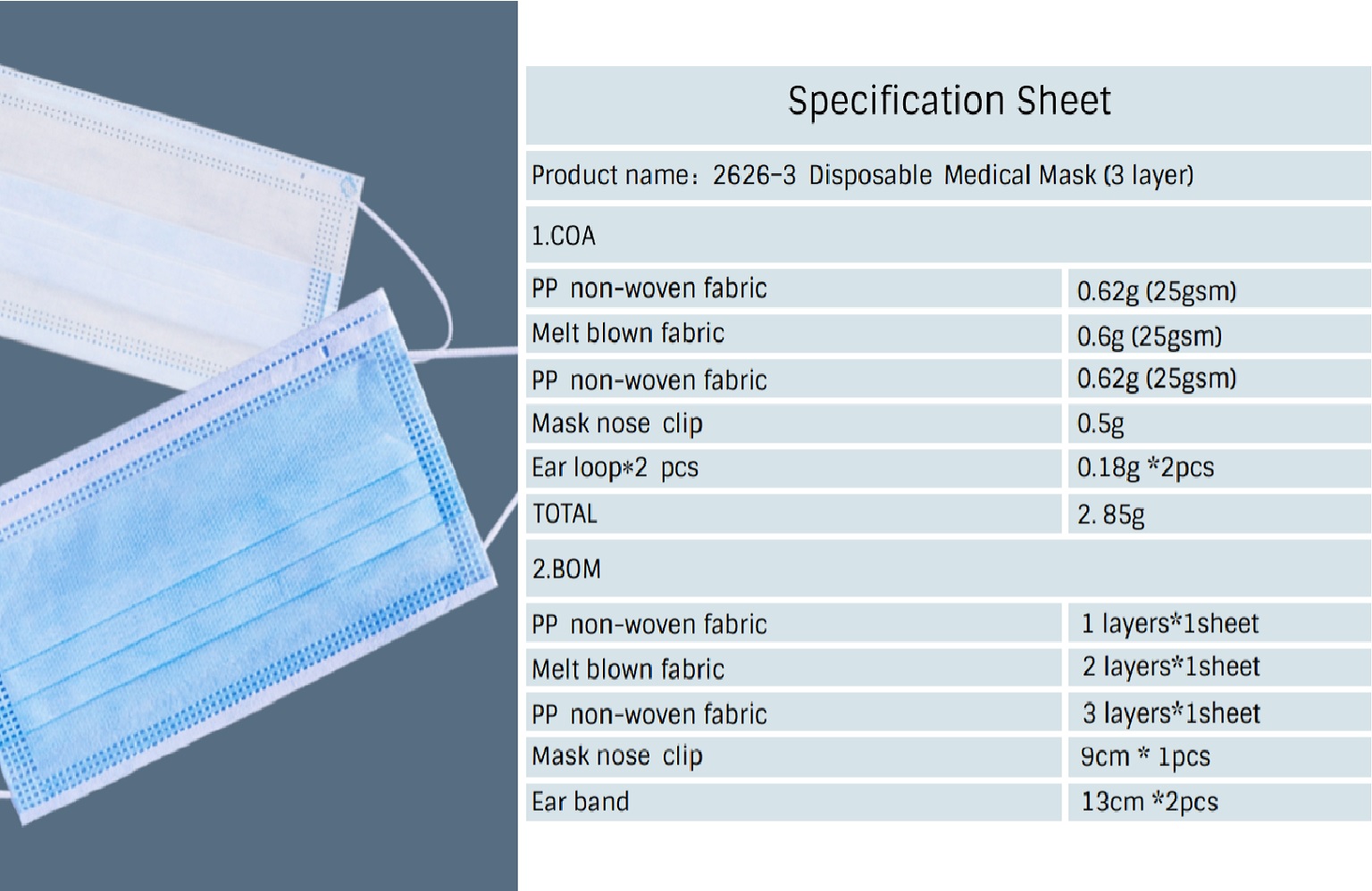 DISPOSABLE FACE MASK TYPE I_2