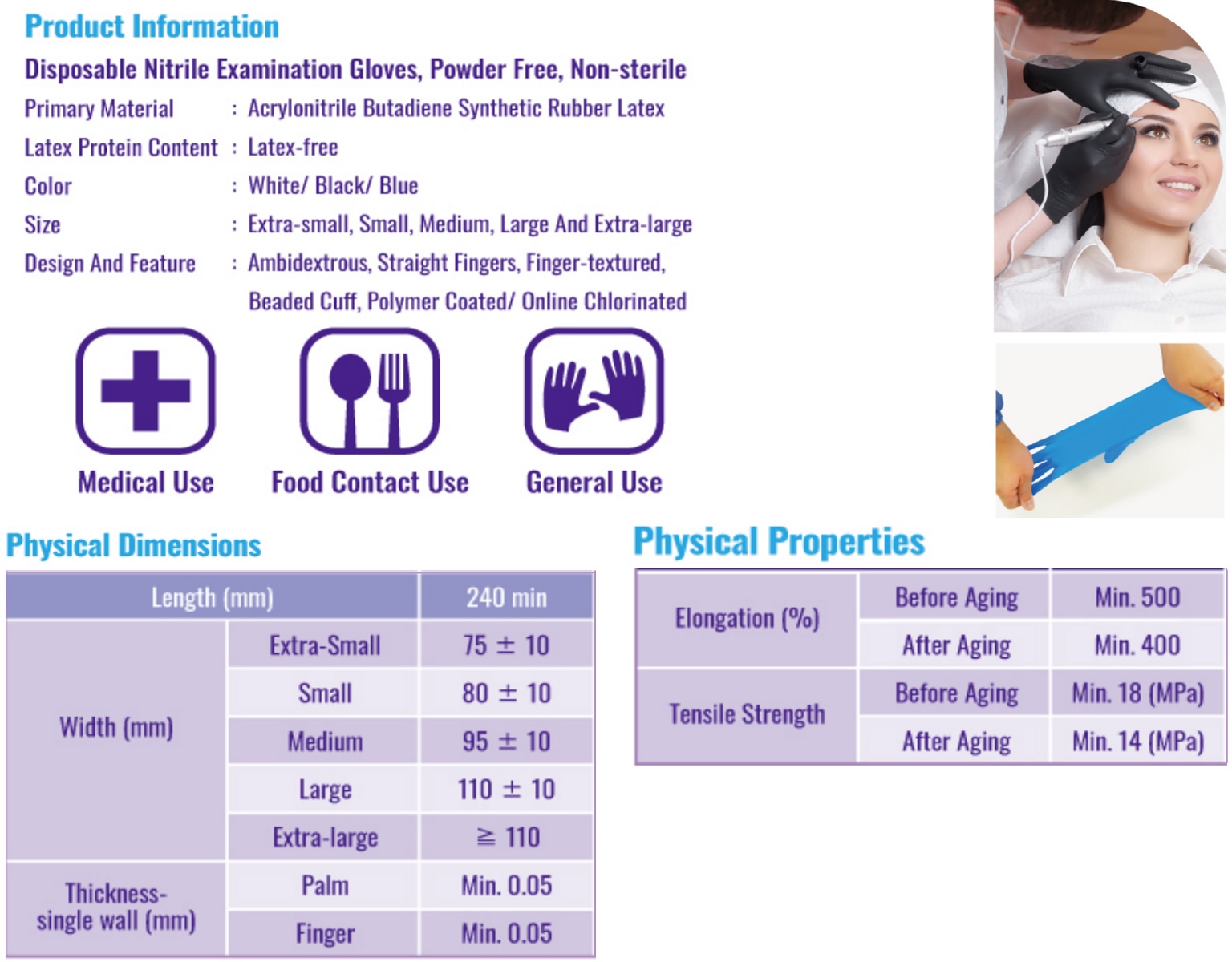 SS Non-sterile Powder Free Nitrile Glove_2